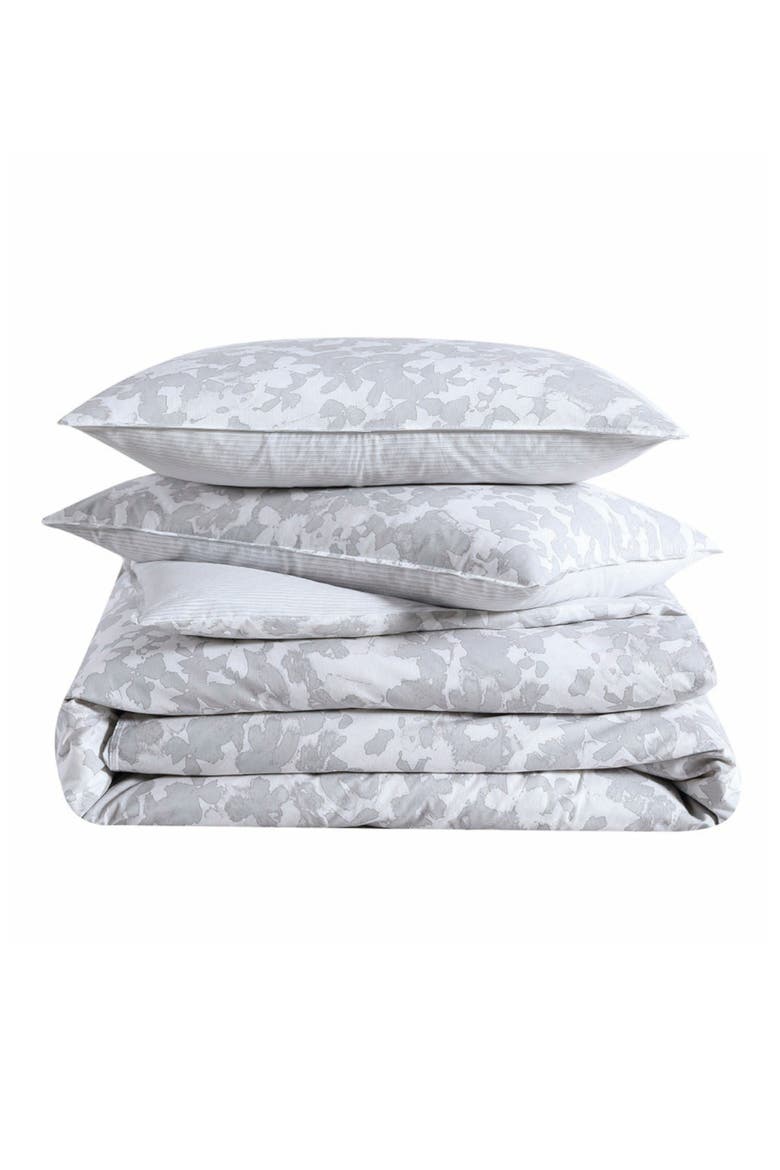 Merrion Abstract Print Duvet Set, Main, color, LIGHT GREY