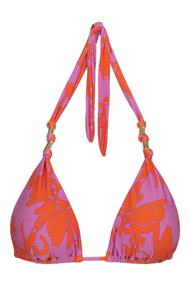 Paula Triangle Bikini Top, Alternate, color, MULTI