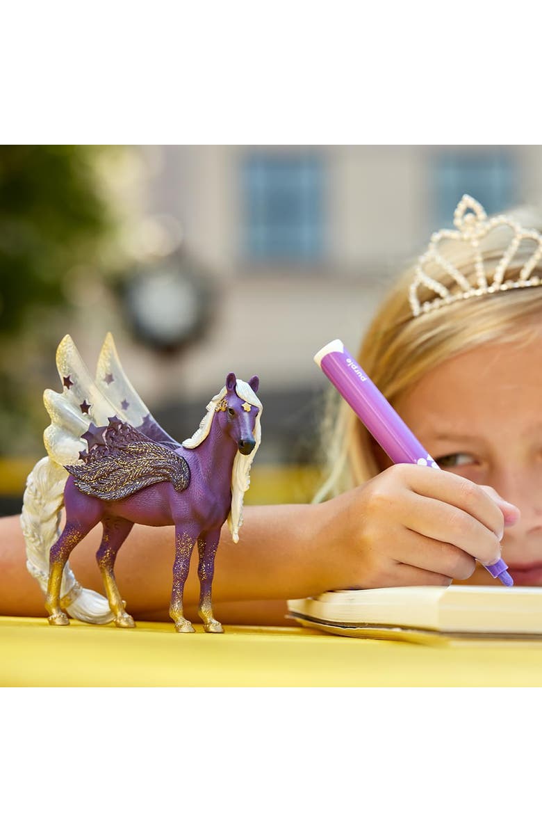 Schleich Bayala Star Pegasus Mare, Animal Figurine, Vinyl, Kids Ages 5+, Alternate, color, Multicolored