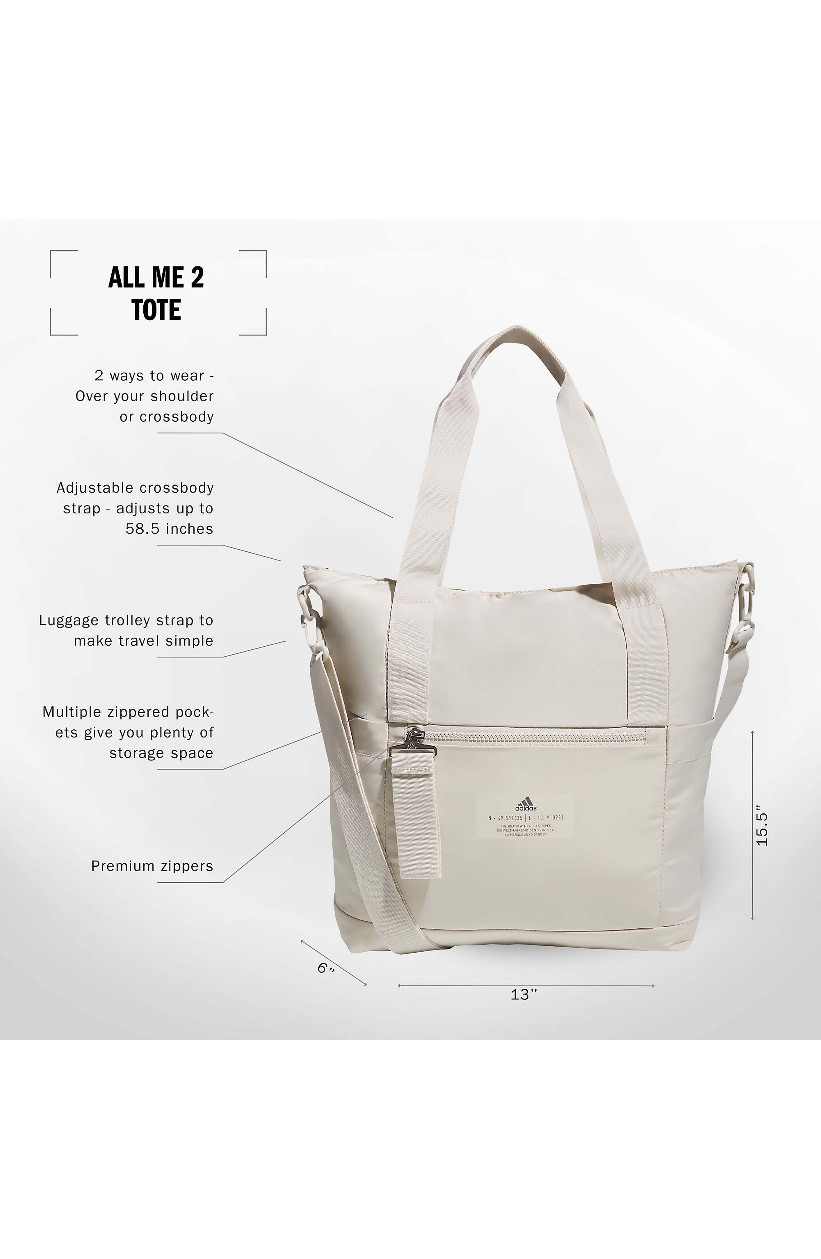 adidas All Me 2 Polyester Tote, Alternate, color, 