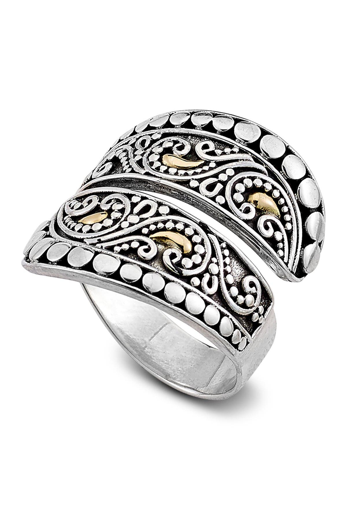 SAMUEL B. Yin & Yang Filigree Bypass Ring