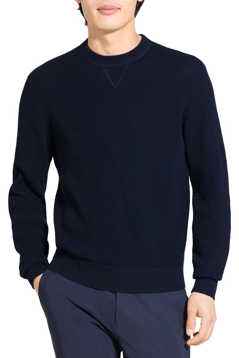 Myhlo Texture Sweatshirt, Main, color, BALTIC - XHX