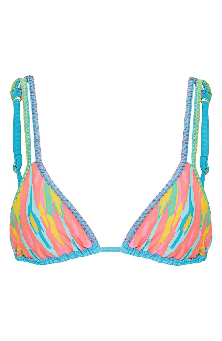Maaji Aqua Dream Itza Reversible Bikini Top, Alternate, color, Aquamarine