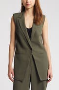 Open Edit Tailored Long Vest