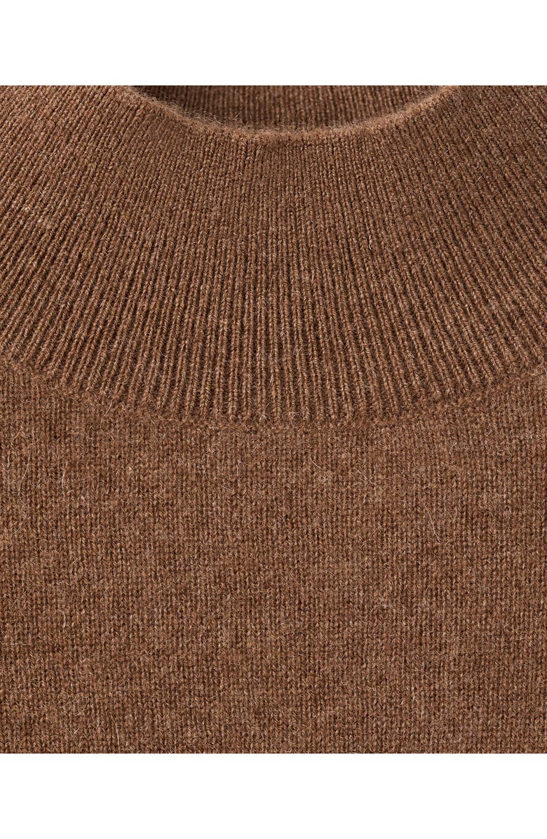 MANGO Mock Neck Cashmere Sweater, Alternate, color, 