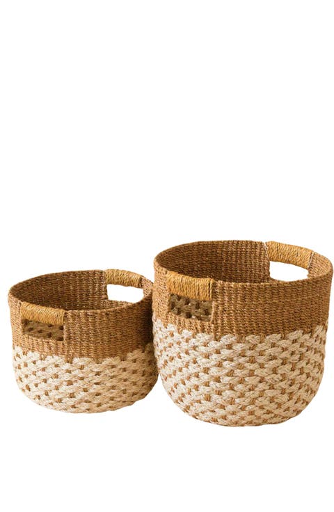 Round Bottom Basket, Set of 2