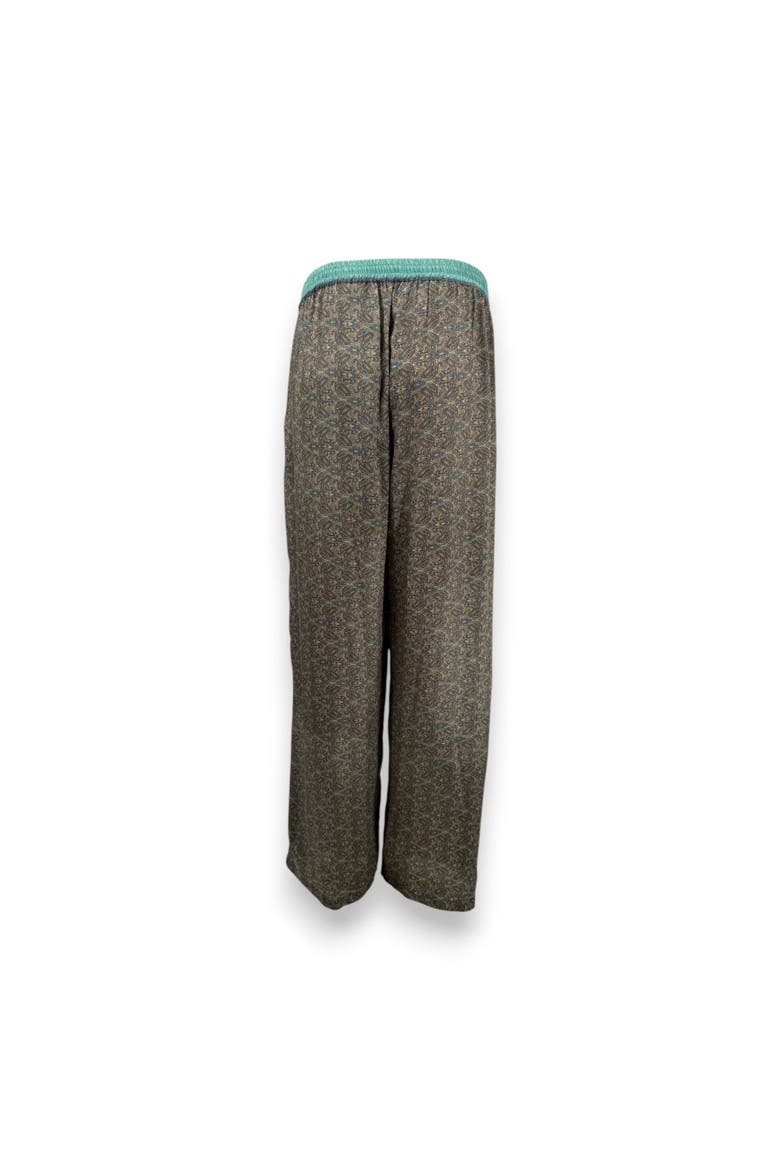 Paisley Motif Pant With Stripe, Alternate, color, Mint