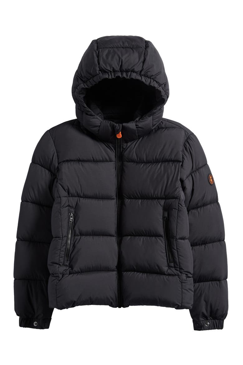 Kids' Foster Hooded Puffer Jacket, Main, color, BLACK
