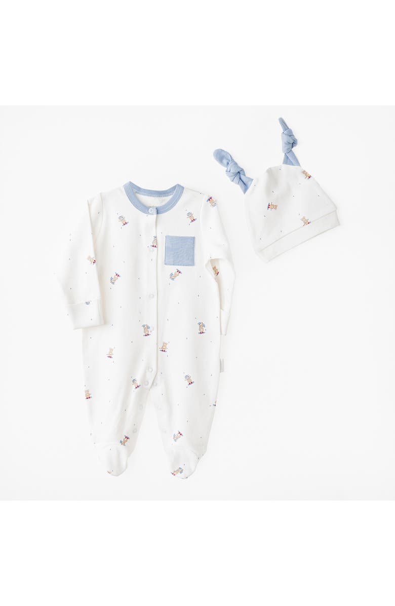 Andy Wawa Starry Friends Romper Set, Main, color, White
