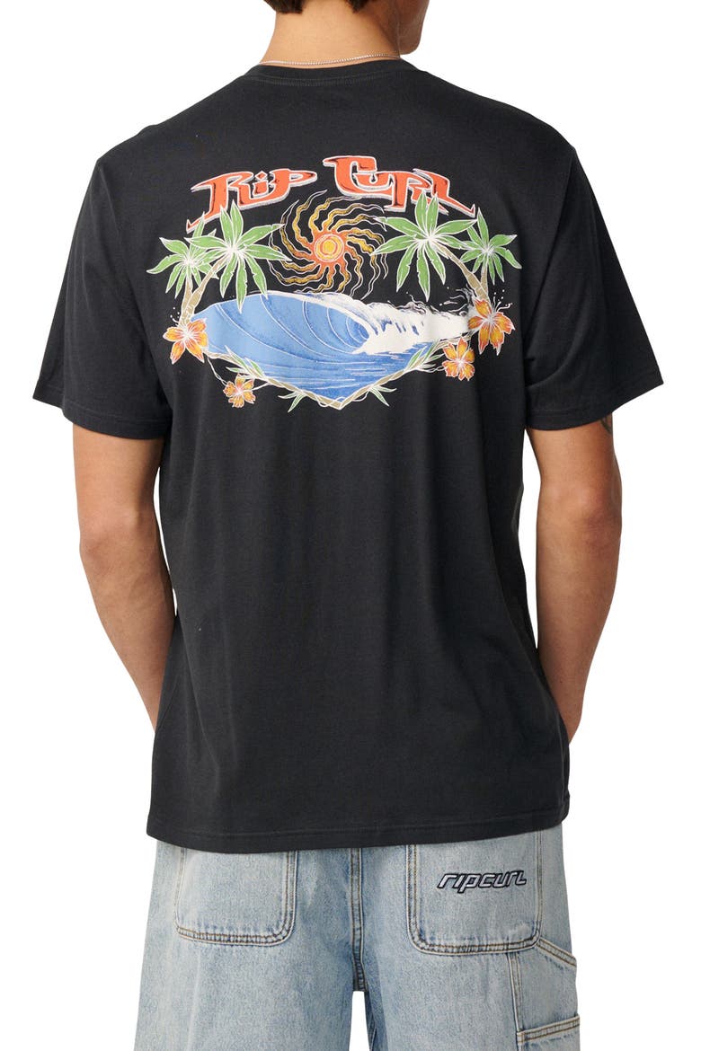 Hazed & Tubed Graphic T-Shirt, Alternate, color, WASHED BLACK