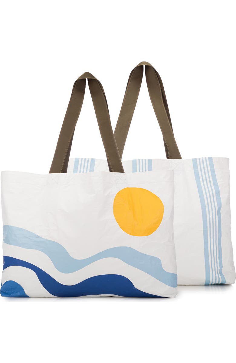 Aloha Collection Soleil Holo Holo Reversible Splash Proof Tote, Alternate, color, Soleil