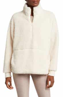 Beyond Yoga Take Flight High Pile Fleece Half Zip Pullover