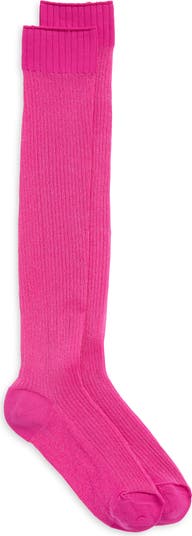Sparkle Sheer Rib Knee Socks