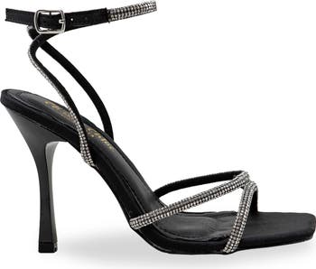 Rhinestone Ankle Strap Sandal