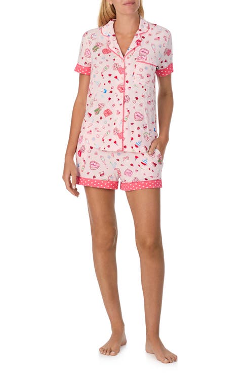 print short pajamas