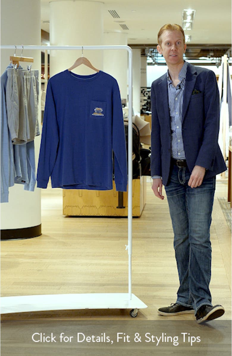 St. Patty's Day Long Sleeve Cotton Graphic Pocket T-Shirt, sales video thumbnail