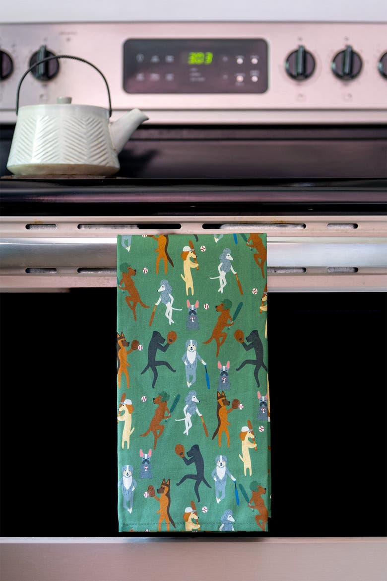 Dog Kitchen Towels - Fastballs & Floaties, Alternate, color, Fastballs and Floaties