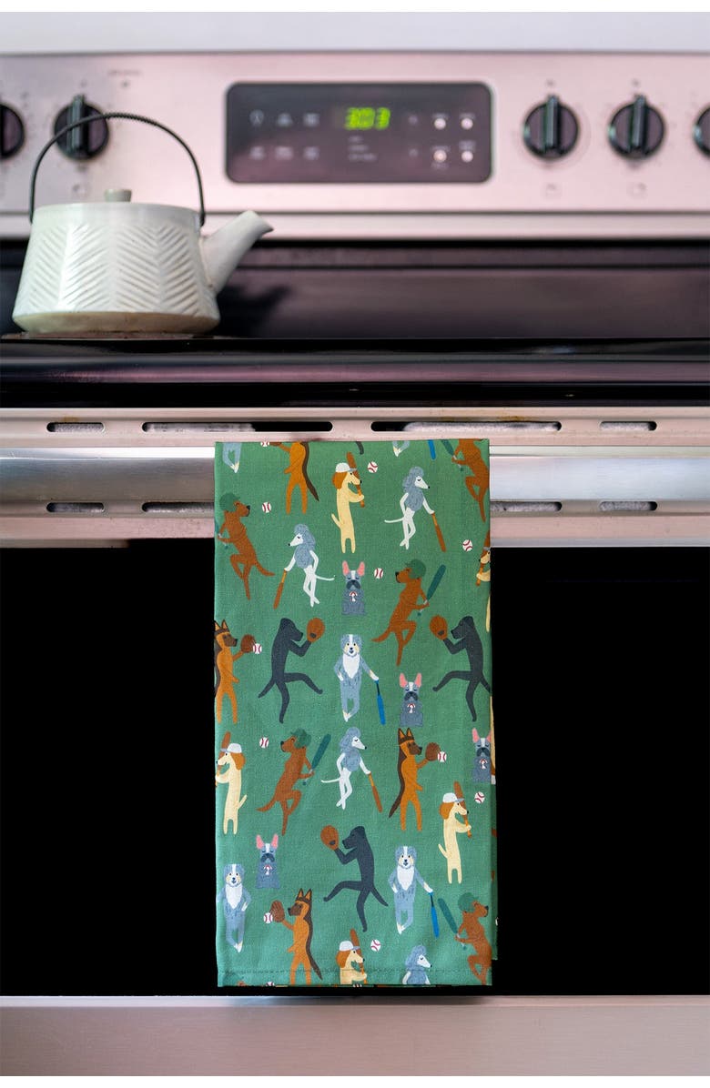 Puppington Dog Kitchen Towels - Fastballs & Floaties, Alternate, color, Fastballs And Floaties