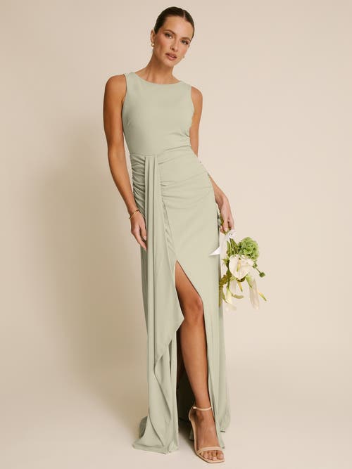 Six Stories Drape Gathered Sleeveless Stretch In Green