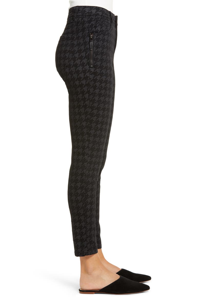 Ab-Solution Side Zip Crop Skinny Jeans (Nordstrom Exclusive), Alternate, color, BLACK