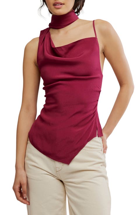 True To You Sleeveless Tie Neck Top