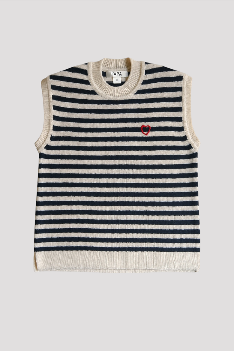 Baby Alpaca Wool Sweater Vest, Alternate, color, Black And White