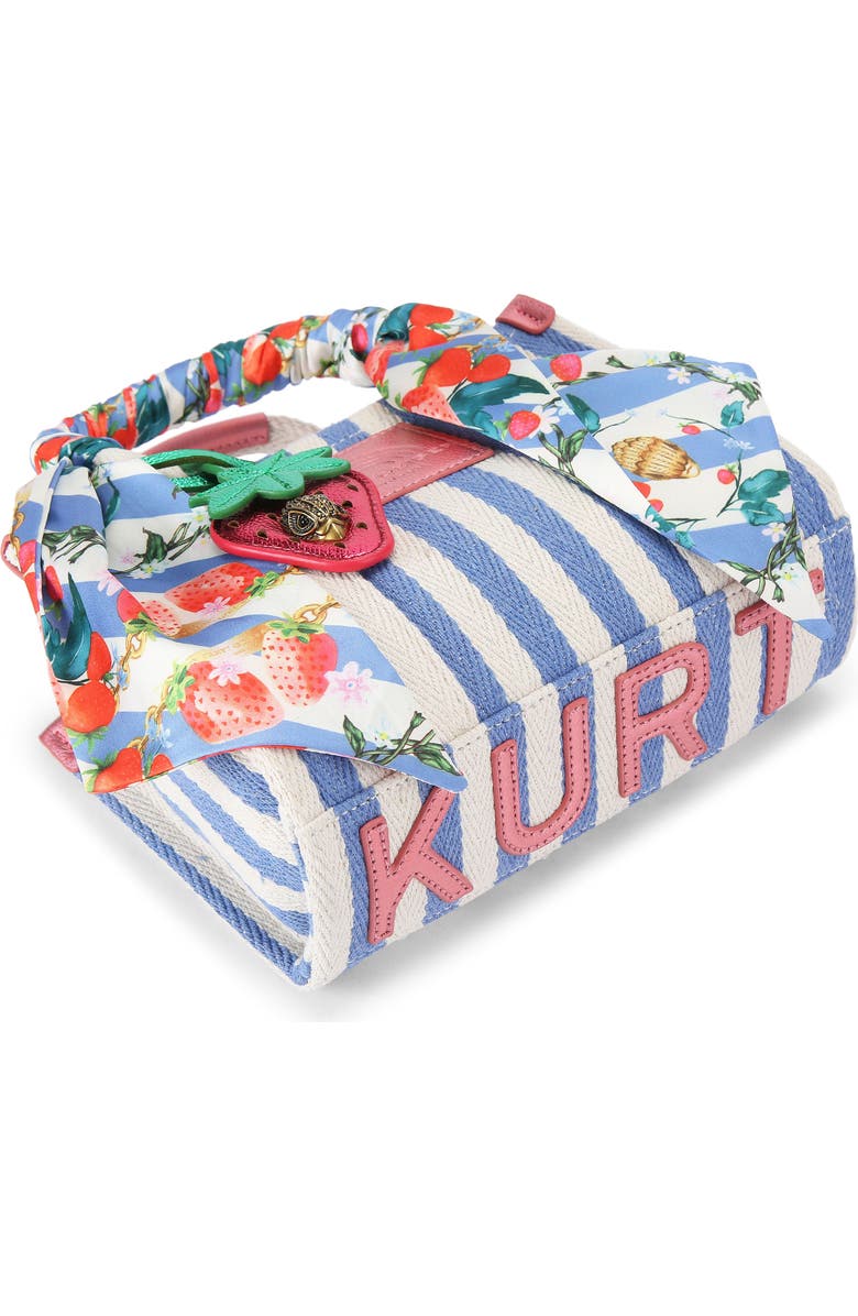 Kurt Geiger London Extra Small Southbank Stripe Shopper, Alternate, color, Open Blue