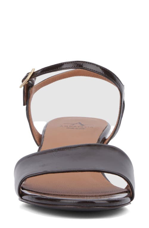 Aquatalia Kristena Water Repellent Ankle Strap Sandal In Mocha
