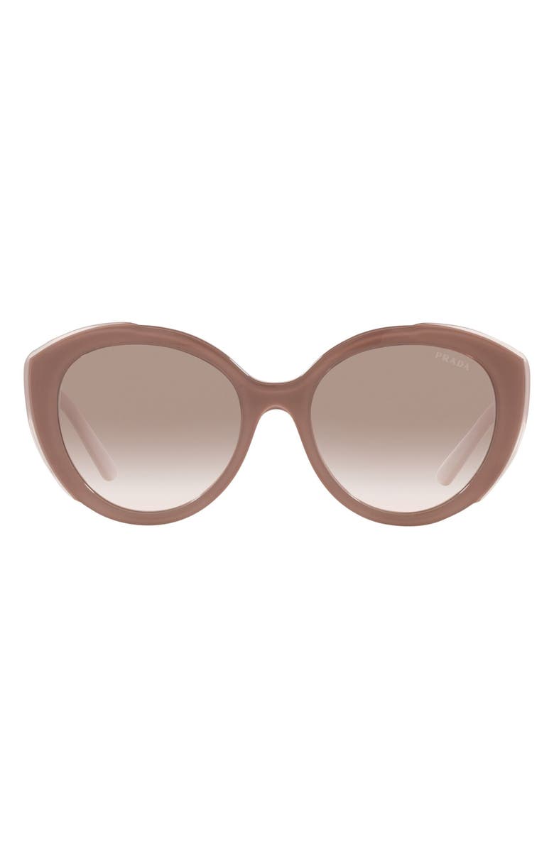 Prada 56mm Oval Sunglasses, Main, color, 
