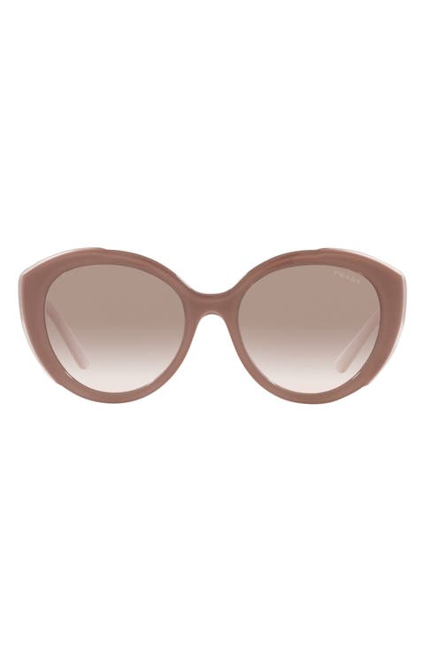 56mm Oval Sunglasses
