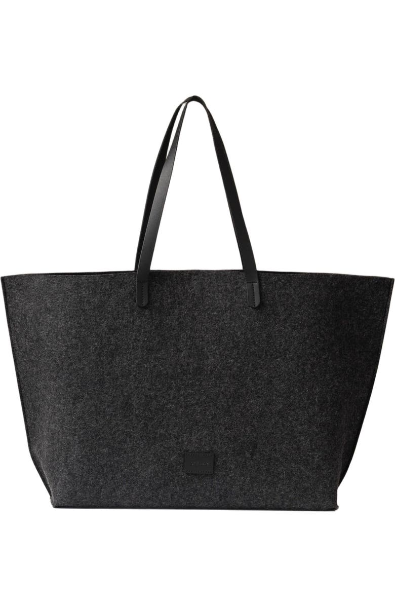 Graf Lantz Hana Merino Wool Boat Bag, Main, color, Charcoal