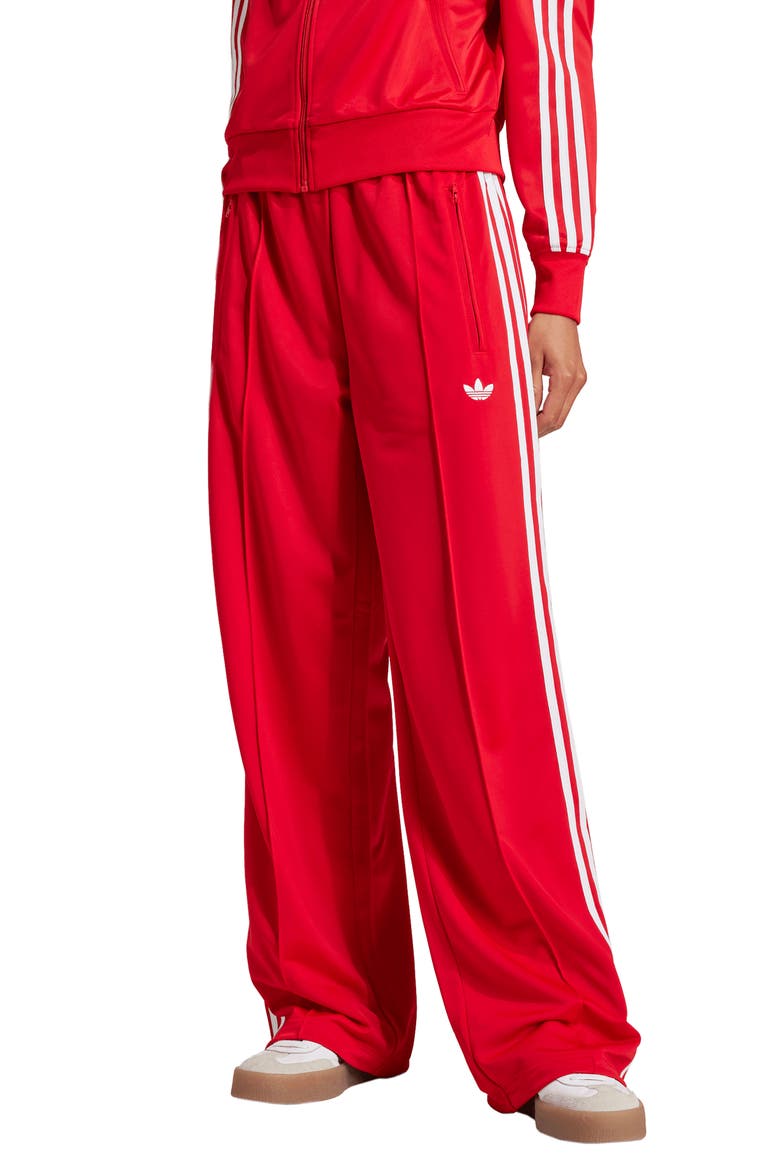 Firebird Recycled Polyester Track Pants, Main, color, BETTER SCARLET/ WHITE