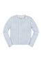 selected Light Blue Heather Pointelle
