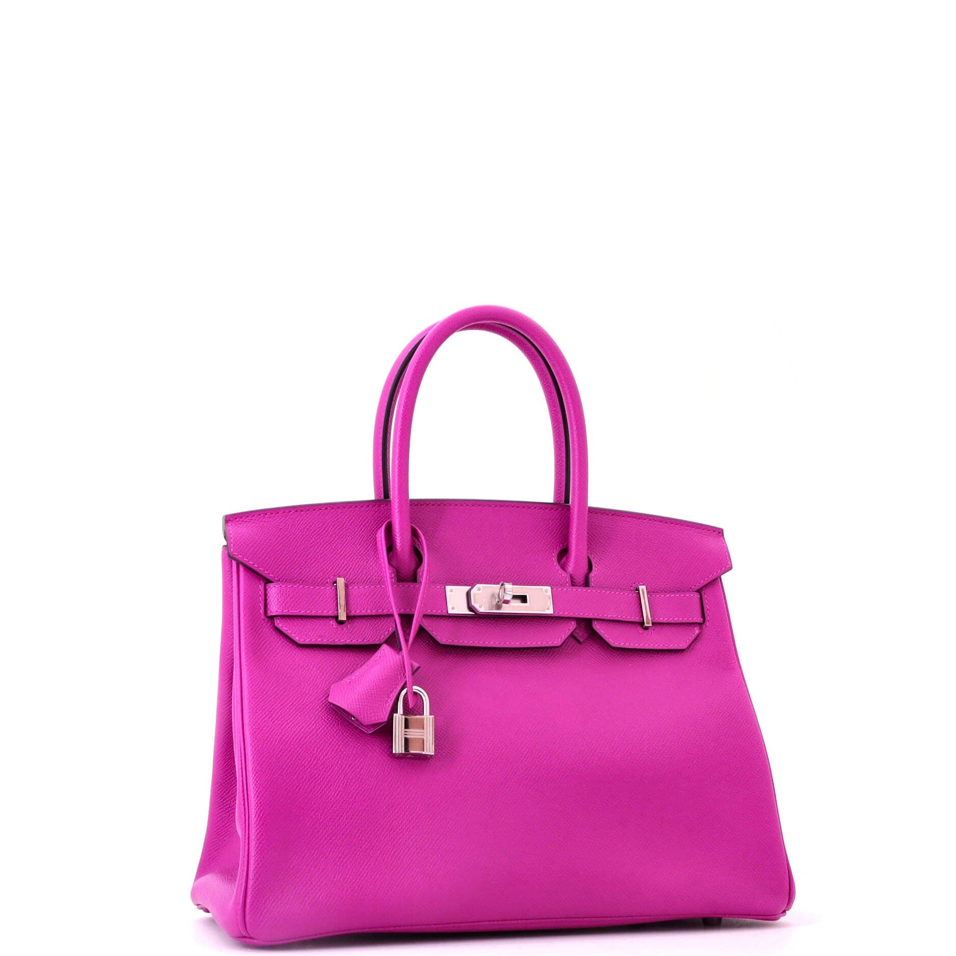 Birkin Handbag Pink Epsom with Palladium Hardware 30, Alternate, color, Pink