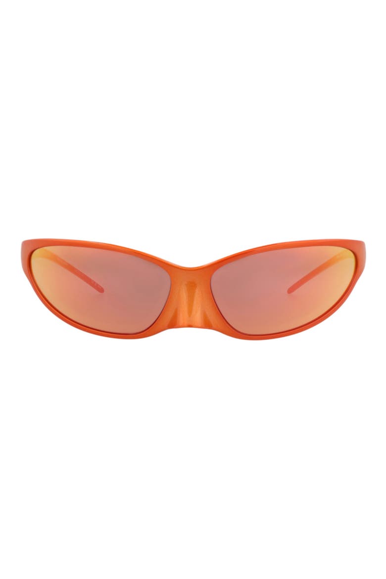 70mm Wraparound Sunglasses, Main, color, RED RED RED