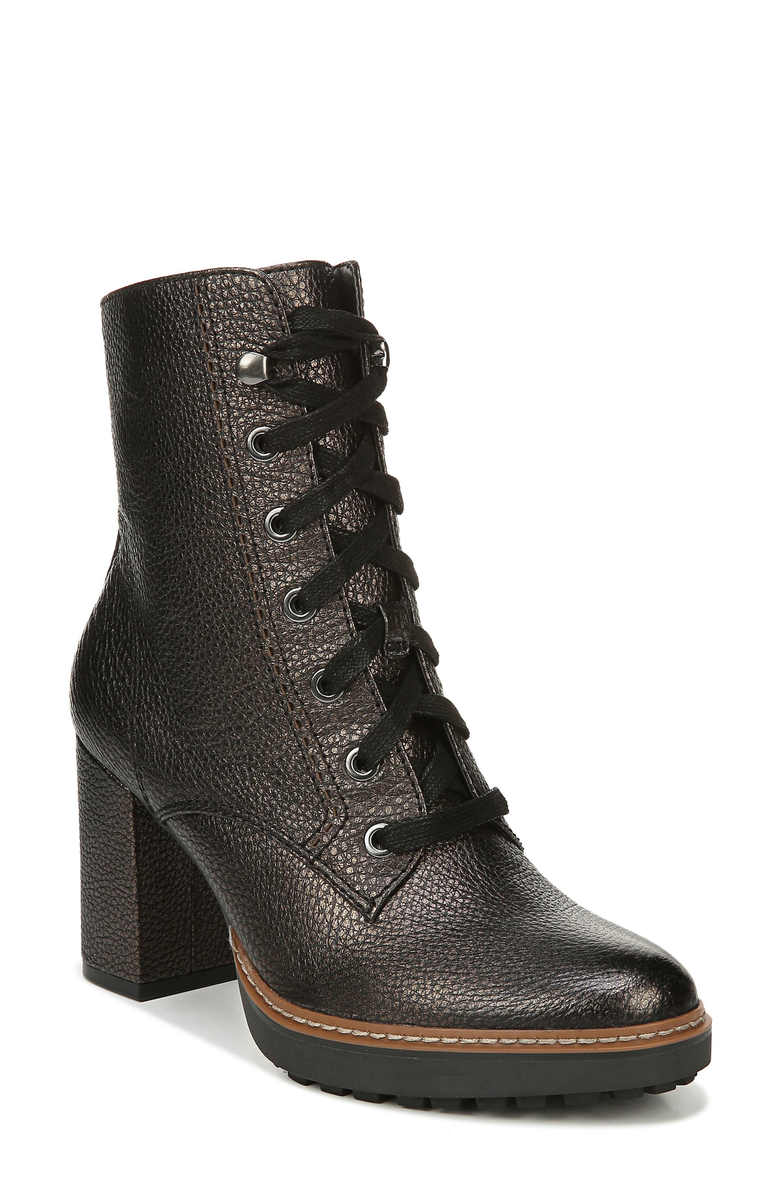 Callie Lace-Up Boot, Main, color, BRONZE LEATHER