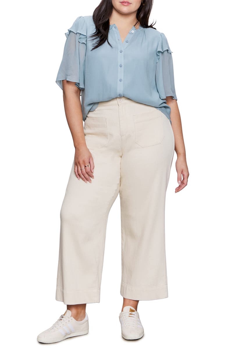 Sanctuary Déjà Vu Top, Alternate, color, Sky Blue Gray