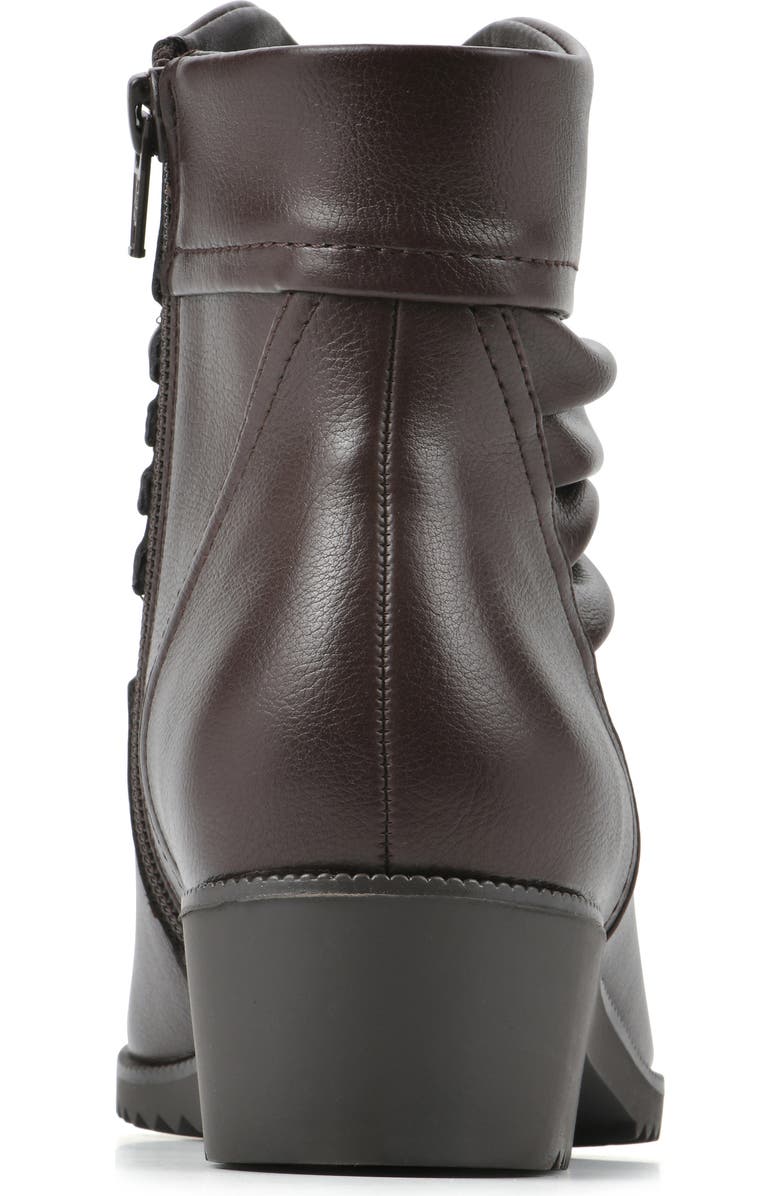 CLIFFS BY WHITE MOUNTAIN Durbon Scrunch Bootie, Alternate, color, Dk Brown/ Smooth