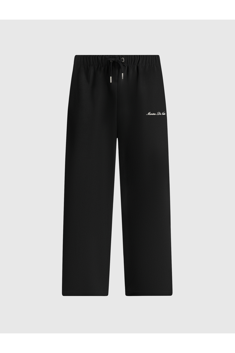 Signature Piped Track Pants, Alternate, color, Black