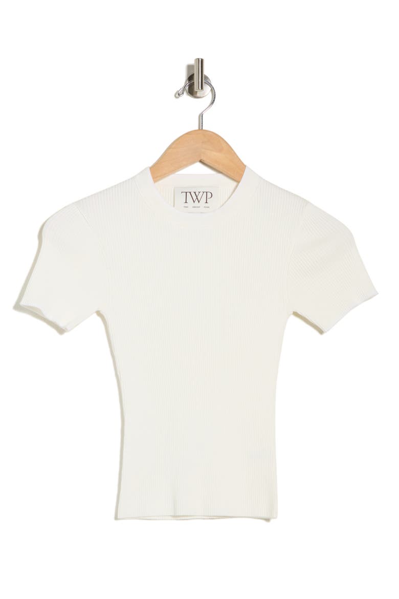 Tease Short Sleeve Sweater, Main, color, IVORY
