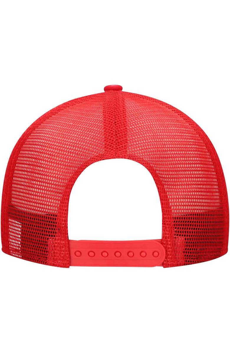 New Era Men's New Era Red Los Angeles Angels Labeled 9SEVENTY Stretch-Snap Adjustable Hat, Alternate, color, Red