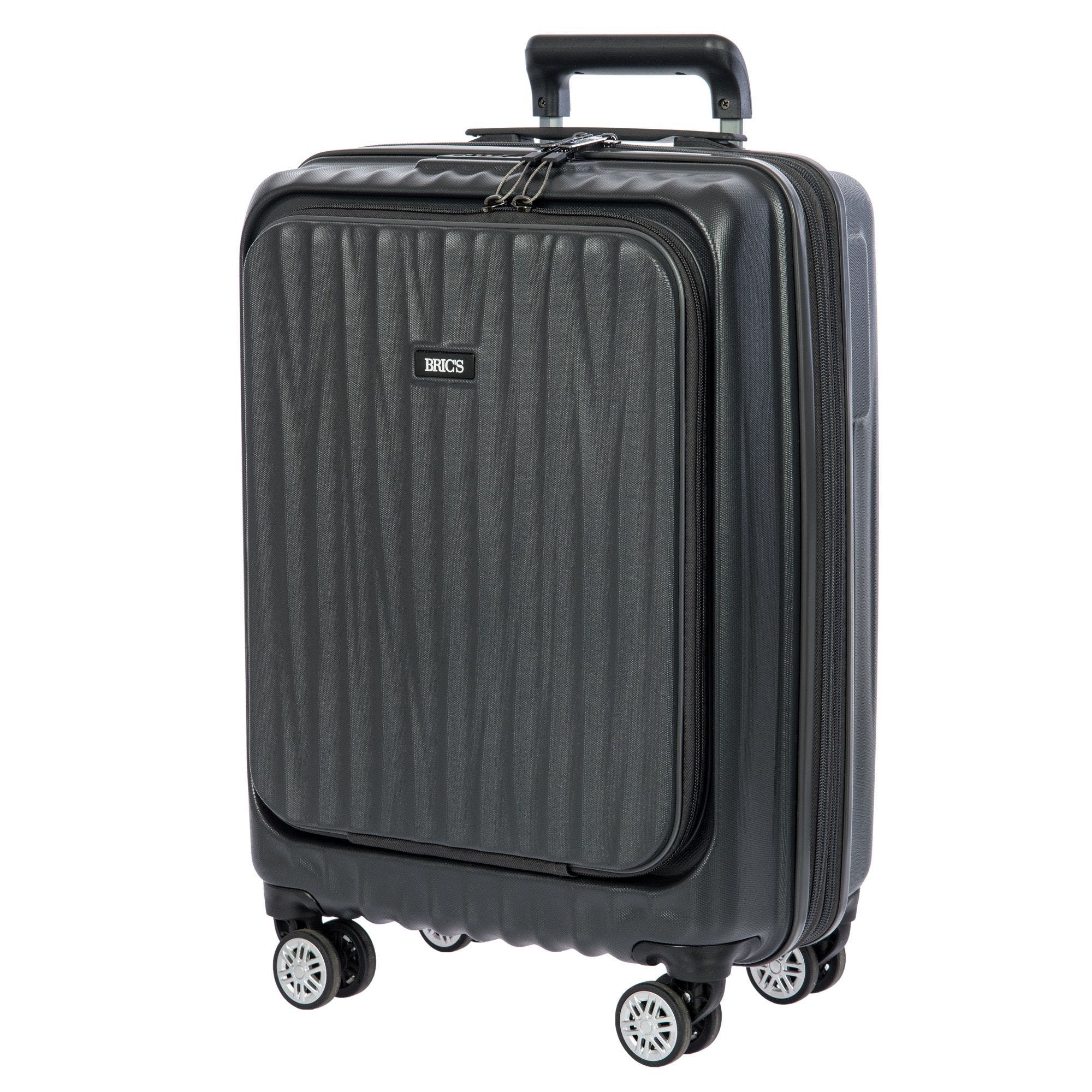 Bric's Cervia 21" Spinner Carry-on with Front Pocket, Alternate, color, Dark Grey