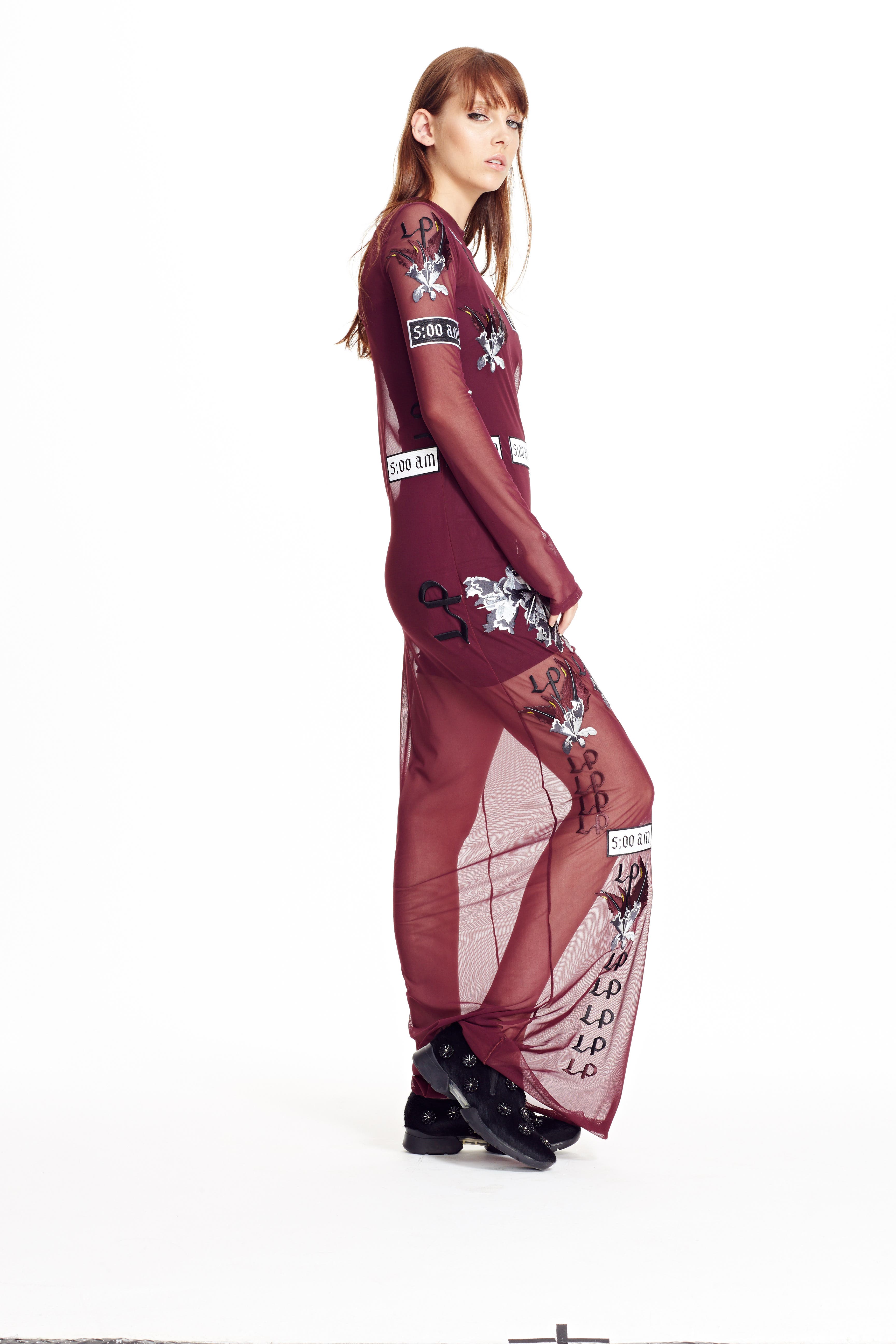 Simone Rocha Embellished Calf Hair Sneaker, Alternate, color, 