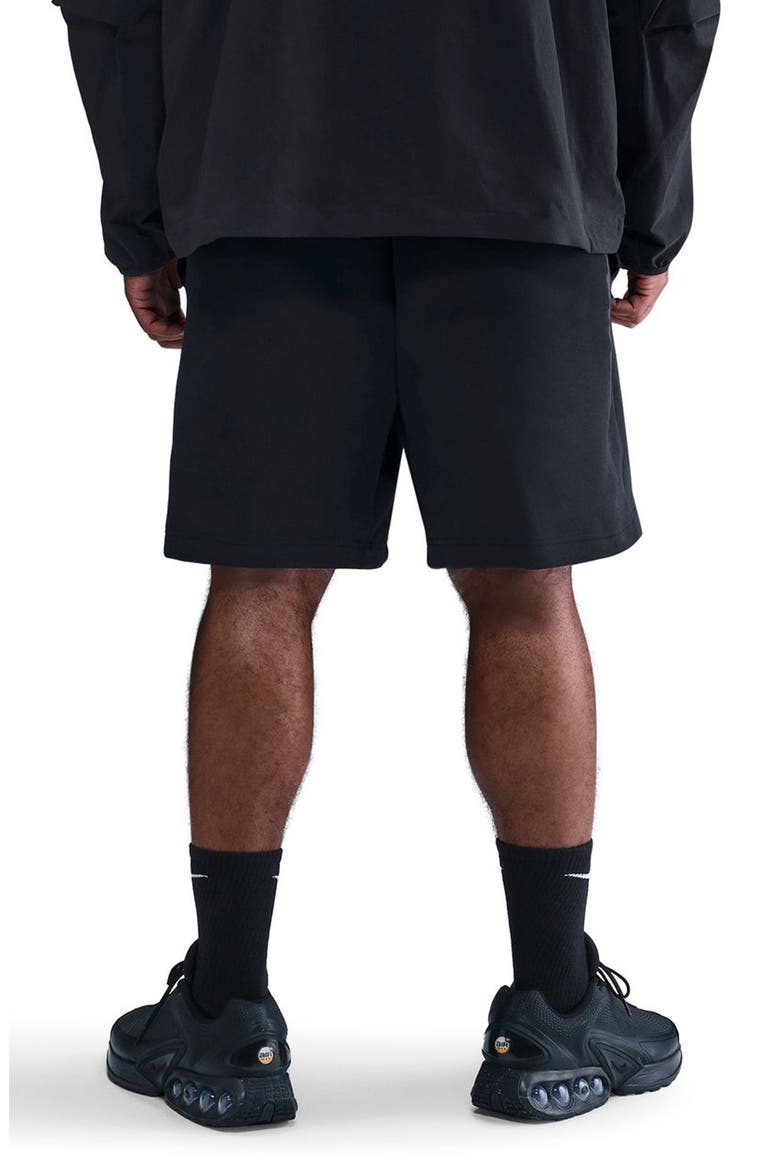 Tech Fleece Drawstring Shorts, Alternate, color, BLACK