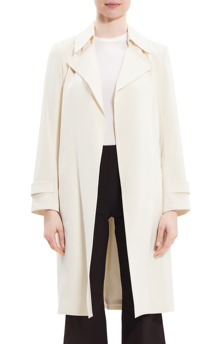 Theory Oaklane Admiral Crepe Trench Coat | Nordstrom