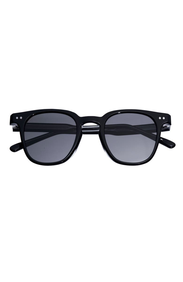 SIMPLIFY Alexander Polarized Sunglasses, Alternate, color, Black/Black