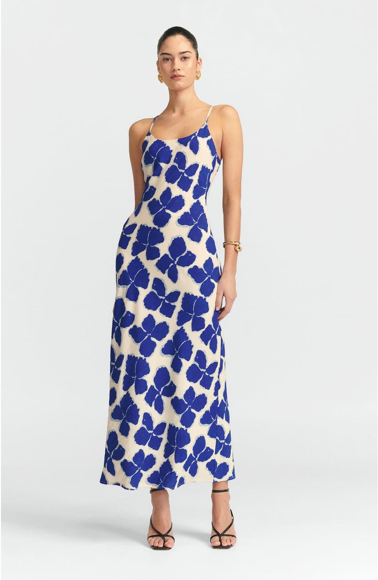 ST MRLO Gemma Slip Dress, Alternate, color, Blue Wildflower