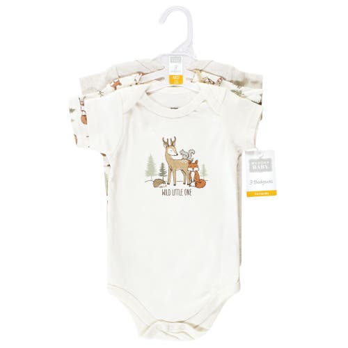 Hudson Baby Soft Cotton Bodysuit Triple Pack