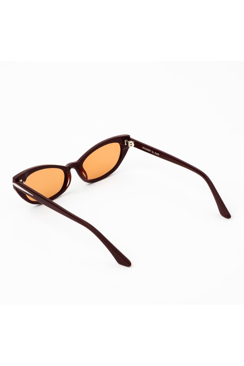 Wicked Sunglasses, Alternate, color, Burgundy - Tinted Bronze