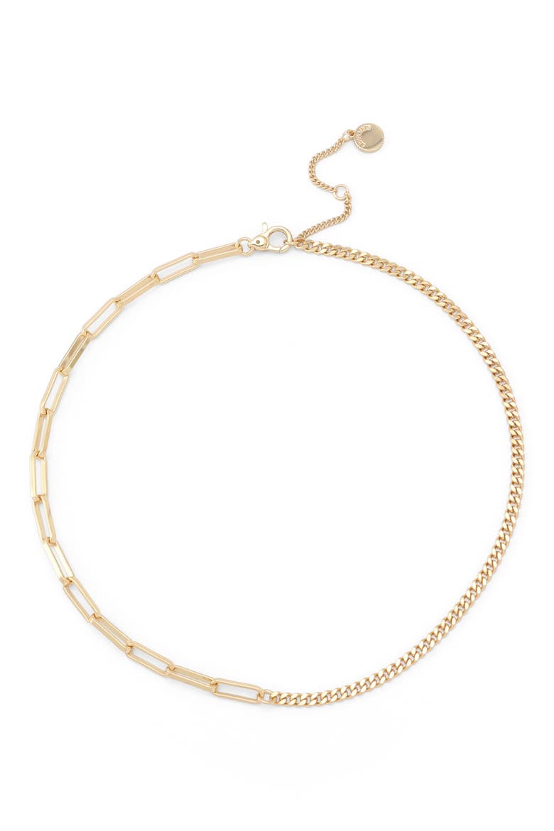 Mix Chain Necklace, Main, color, SHINY GOLD